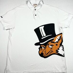 Akoo White Polo Big Snobby Fox Top hat Mens Size XXL
